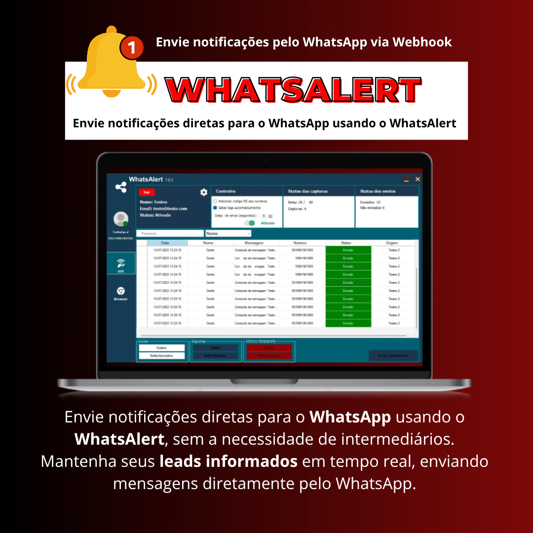 Software WhatsAlert V1.2.8 – Envie notificações pelo WhatsApp via Webhook