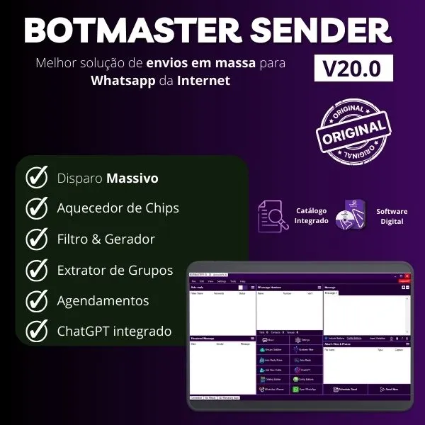 BotMasterID 20.0.0 – Disparador Massivo para WhatsApp 2026