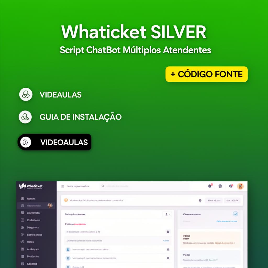 Script WhatsTicket 3.6.6 – Multi Atendentes e Multi Departamentos SAAS