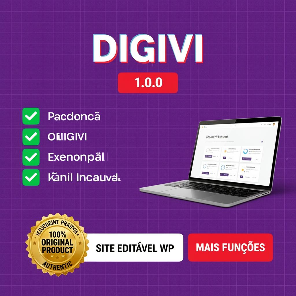 Modelo de Site Pronto para Lojas de Produtos Digitais – DigiV1 2024